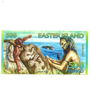 2011 Easter Island 500 Rongo Banknote [b7]